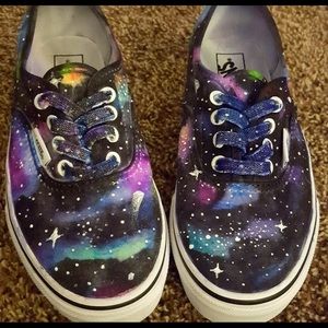 Vans Shoes - Vans Authentic glitter custom made girls shoes NIB Vans Shoes - Vans Authentic glitter custom made girls shoes NIB
